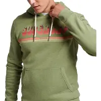 Superdry Superdrytil mænd. M2012280A Vintage Shadow sweatshirt grøn (S), Casual, Bomuld, Lange ærmer