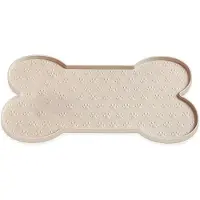 Melitt Dog Food Mat Anti-Slip Silicone Thicker Pet Placemat Waterproof Feeder Pad with Raised Puppy Feeding Mats