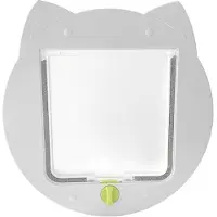 Melitt Cat Door for Screen Door for Window for Interior Doors Sliding Door Screen, Inside Openning 6.7 X 7 Inch Pet Door
