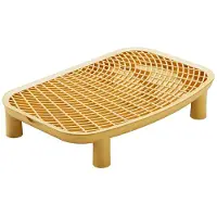 Melitt Cat Litter Ramp Plastic Kitten Litter Box Footboard Anti-Carrying Cat Litter Pad for Cat Kitten Pet Cleaning Supplies