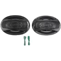 Melitt 1000W 12V 5-Way Car Coaxial Car Music Stereo Full-Range High-Fidelity Speaker Lossless Installation, 6X9 Inches, 2Pcs