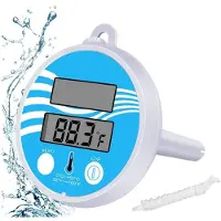 Melitt Floating Pool Thermometer, Swimming Pool Thermometer, Solar Swimming Water Thermometer