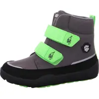 Affenzahn Vinterstøvler - Tex - Comfy - Grå/Neongrøn - - 28 - Vinterstøvle