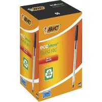 BIC Kuglepen Ecolutions Round Stic sort - (60 stk.)