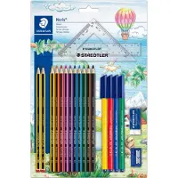 Staedtler 61 SET42, 10 stk, Flerfarvet, Træ, Tyskland, PEFC, Blister