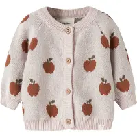 Lil´ Atelier Cardigan 'NBFLulio' brun / oliven / pastellilla