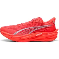 Puma Deviate NITRO 4 Running Shoes Men, Fitness, Ultra Red/Silver, 42.5