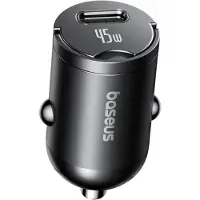 Baseus PrimeTrip VP2 45W USB-C Car Charger with 60W USB-C to USB-C 1m Cable - Black