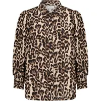Kaffe Bluse 'Pedra' beige / brun / sort