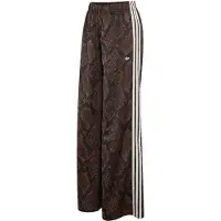Adidas Originals Satin Snake Print Wide Leg Track Joggers
