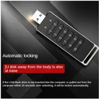 Zandona Secure USB Drive, Encrypted USB Flash Drive 64GB Hardware Password Memory Stick with Keypad USB 3.0 Disk Flash
