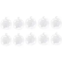 Wella 10pcs 8cm Hanging Glass Flowers Plant Vase Stand Holder Terrarium Container Candlestick Tealight Holder Home Decor
