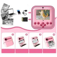 Wozinsky WDT-03 Thermal Printer Camera for Kids - Pink