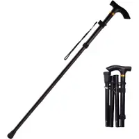 INF Foldbare trekkingstave til vandreture Black