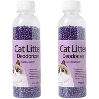 Wella 2X 300G Kitten Toilet Cleaning, Cat Litter Deodorant Bead, Artifact Pet Odor Activated Carbon Absorbs, Cat Sand Stink-D