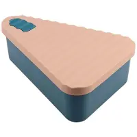 Melitt Pizza Leftover Storage Container,Pizza Organizer Box Save Space Reusable Pizza Slicone Storage Container