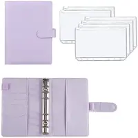 INF A6 ringbind med 12 plastlommer Purple