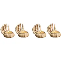 Wella 4X Halloween, Skull Resin Ornaments, Skull Fingers, Desktop Entrance Decorations, Decorative Gift Ornaments