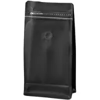 Melitt 50 PCS Coffee Bags with Valve Flat Bottom Standing Coffee Beans Storage Bags Reusable Heat Seal Side Zipper Pouches,C
