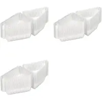 Semoic 150Pcs Cake Slice Containers with Hinged Lid,Disposable Pie Slice Boxes,Individual Cheesecake Containers,Cake Carriers
