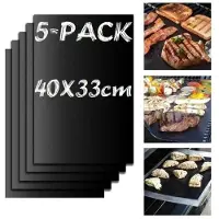INF Grillmåtte Non-stick Sort 5-pak