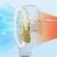Typecat Pink Bærbar Genopladelig Barnevognsventilator Clip-on Octopus Natlampe
