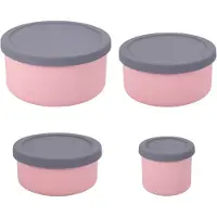 Semoic Silicone fødevareopbevaringsbeholdere med låg – lækagefri
