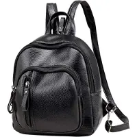 Wella Backpack, Classic PU leather Travel Daypack Shoulder Bag for Women Girls