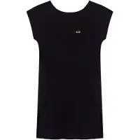 EA7 EA7til kvinder. 7W001478_AF10373 Beachwear kjole sort (S), Casual, Bomuld, Korte ærmer