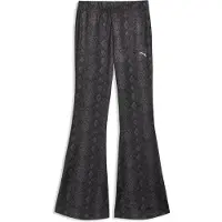 Puma Snake Print Pack Flared Slim Pants Women, Clothing, Black, XS