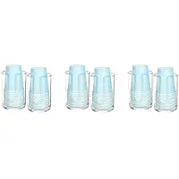Exogio 6X Acrylic Bathroom Cup Dispenser Holder for Disposable Paper Cup,Mouthwash Cups Holder for Bathroom Guest Room Counter