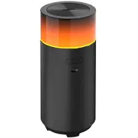 Tlily LED Light Humidifier Aromatherapy Machine USB Silent Essential Oil Diffuser Night Light Misting Air Humidifier Black