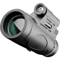 Tlily 12x50 Monoculars BAK4 Prism Portable HD Monocular Telescope Lighted Telescope for Birdwatching Hiking Monocular,Standard