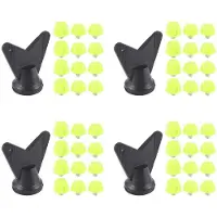 Melitt 48Pcs Football Shoe Spikes Soccer Boot Cleats M5 Threading Screw 7mm 10mm Anti Slip Replacement Studs Green