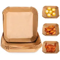 INF Air Fryer engangspapir til frituregryder 20x20 cm 100-pak Nature