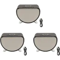 Semoic 3X Multifunctional Alarm Clock Temperature Clock Wireless Charger LED Mobile Phone Three in One Wireless Charger