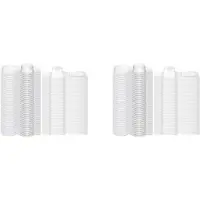 Semoic 200 Pcs Wax Melt Molds Clear Empty Plastic Wax Melt Clamshells Container Molds PET Single Square 1 Oz Candle Molds