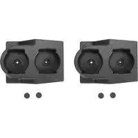 Exogio 2X Car Front Center Console Dual Water Cup Holder Insert Black for GQ Patrol Y60 1988-1997 4WD 4X4
