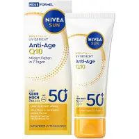 Nivea Breathable UV - ansigtssolcreme anti-age Q10 SPF 50+ Solcreme 40 ml
