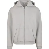 Build Your Brand Fluffy Sweatshirt Med Lynlås