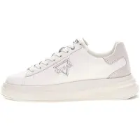 GUESS Guesstil mænd. FMFBANLEL12 Elban-sneakers, hvide (45), Fast, Blonder, Casual
