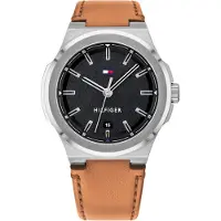 Tommy Hilfiger Herreur 1791650 Sort/Læder Ø39 mm