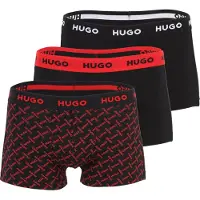 HUGO Boksershorts rød / sort / hvid