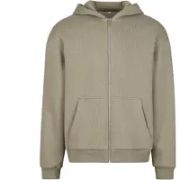 Build Your Brand Fluffy Sweatshirt Med Lynlås