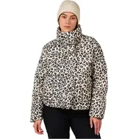 Rossignol - Jakker dame - W Aretu Allover Down Jacket Nature Wild Leopard Print til UnisexUld - Størrelse S - Beige