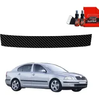 Grizz Glass kulstof folie til bagagerumsindtrædelsesskinne BodyShield til Skoda Octavia 2 (2004-2008)
