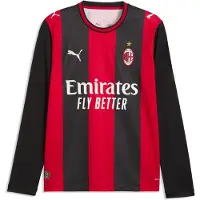 Puma AC Milan 26/27 Long Sleeve Home Jersey Men, Clothing, Black/Red, L
