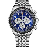 Stührling Original Herreur 1010.03 Monaco Race Way Blå/Stål Ø44 mm
