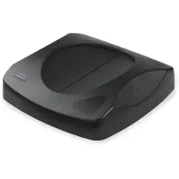 Rubbermaid Rumbermaid kommercielle produkter Uberørt papirkurv/genbrug Sving låg Sort kompatibel med 23-gallon Uberørte containere