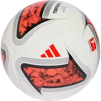 Adidas Fodbold Bundesliga Torfabrik Club - Hvid/Sort/Rød, størrelse Ball SZ. 5